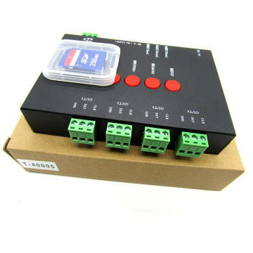 DC5V T-4000S cartão SD levou RGB controlador de pixel, pode controle máximo 4096 pixels para WS2811 WS2801 WS2803 LP6803